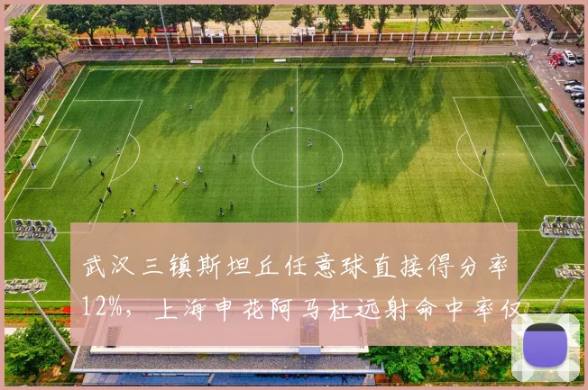武汉三镇斯坦丘任意球直接得分率12%，上海申花阿马杜远射命中率仅8%